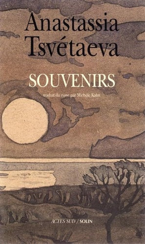 SOUVENIRS, de Anastasiïa Ivanovna Tsvetaeva | portada del libro