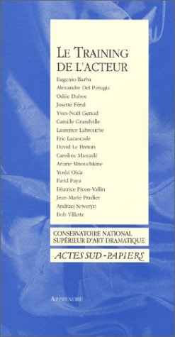 LE TRAINING DE L'ACTEUR, de Collectif | portada del libro