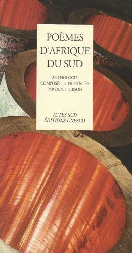 POEMES DAFRIQUE DU SUD, de Denis Hirson | portada del libro