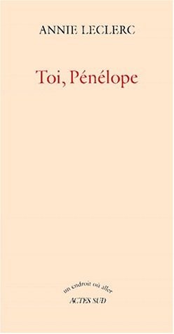 TOI, PENELOPE, de Leclerc | portada del libro
