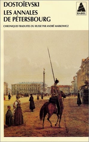 LES ANNALES DE PETERSBOURG, de Fedor Mikhailovitch Dostoevski | portada del libro