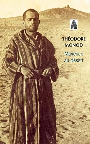MAXENCE AU DESERT, de Théodore Monod | portada del libro