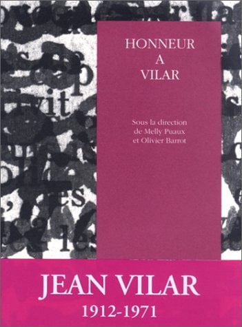 HONNEUR A VILAR, de Jean Vilar | portada del libro