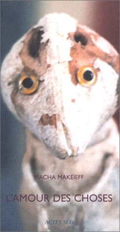 L'AMOUR DES CHOSES, de Macha Makeieff | portada del libro