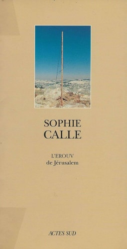 LEROUV DE JERUSALEM, de Sophie Calle | portada del libro