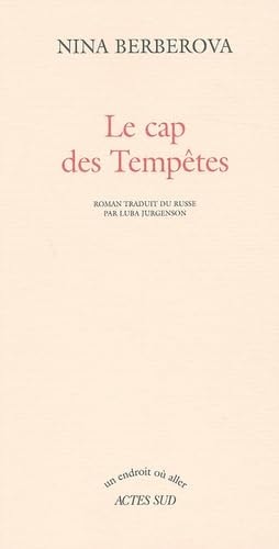 LE CAP DES TEMPÒTES, de Nina Nikolaevna Berberova | portada del libro