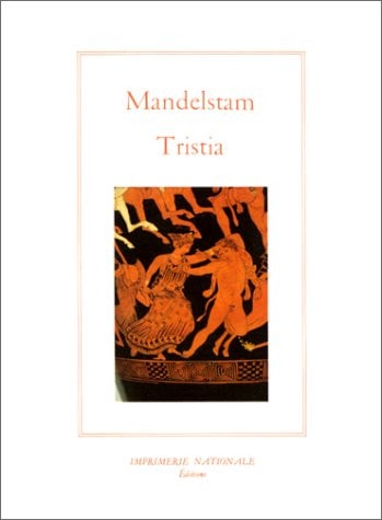 TRISTIA (RL), de Osip Mandelʹshtam | portada del libro