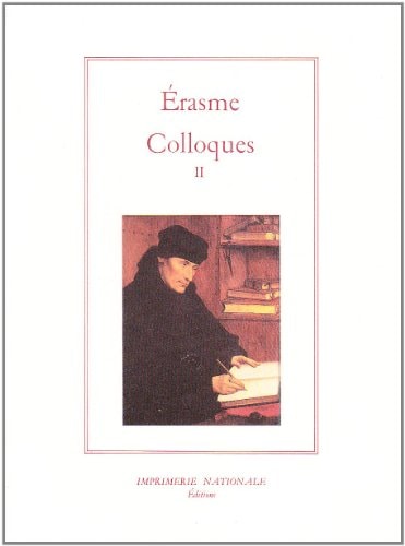 COLLOQUES TOME II, de Desiderius Erasmus | portada del libro