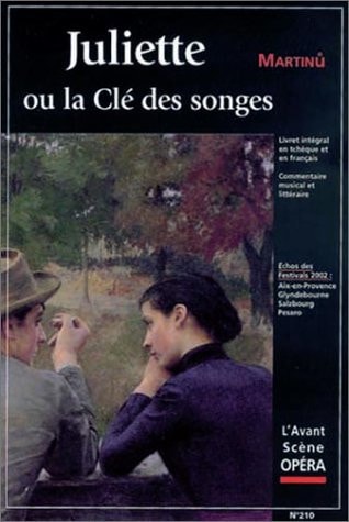 ASO N.210 JULIETTE OU LA CLE DES SONGES, de Martinu bohuslav | portada del libro
