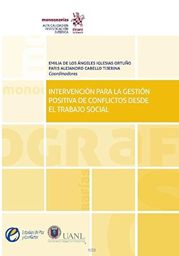 Intervención para la gestión positiva de conflictos desde el trabajo social, de Iglesias Ortuño | portada del libro