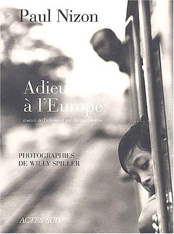 ADIEU A L'EUROPE, de Paul Nizon | portada del libro