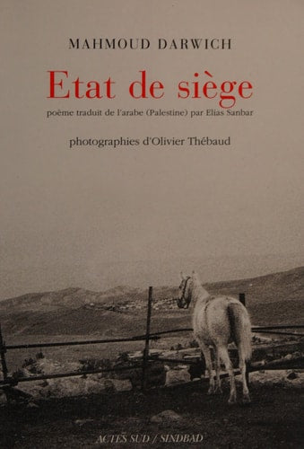 ETAT DE SIEGE, de Maḥmūd Darwīsh | portada del libro