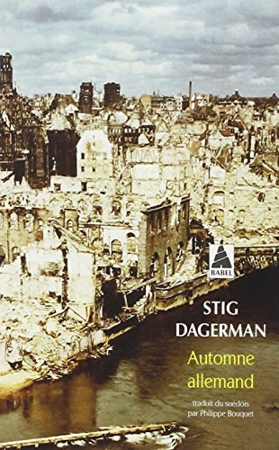 AUTOMNE ALLEMAND, de Stig Dagerman | portada del libro