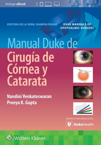 MANUAL DUKE DE CIRUGIA DE CORNEA Y CATARATA, de NANDINI VENKATESWARAN | portada del libro