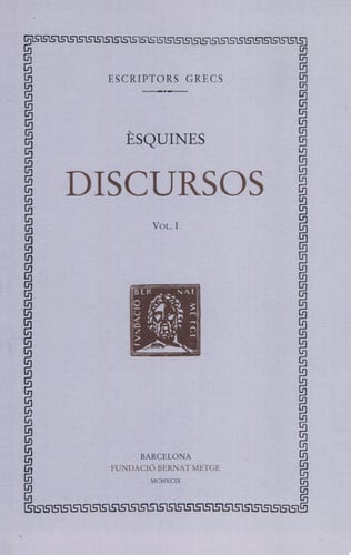 DISCURSOS, de ESQUINES | portada del libro