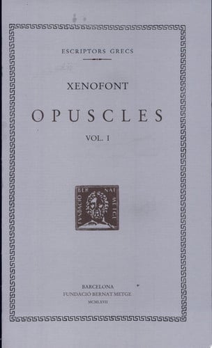 Opuscles, vol. I: Hieró. Agesilau. La República dels lacedemonis, de Xenofont | portada del libro