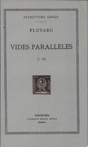 Vides paral·leles, vol. VII: Emili Paulus i Timoleont. Èumenes i Sertori, de Plutarc | portada del libro