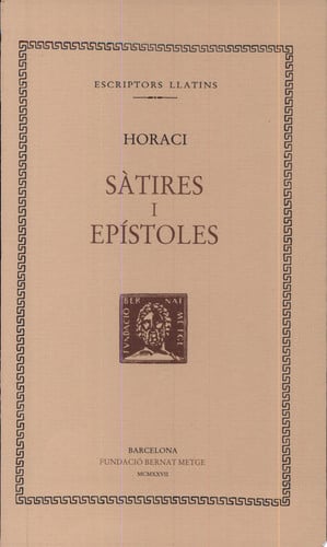 Sàtires i epístoles, de Horaci | portada del libro