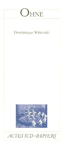 OHNE, de Dominique Wittorski | portada del libro