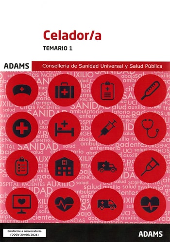 TEMARIO 1 CELADOR/A CONSELLERIA SANIDAD UNIVERSAL Y SALU, de AA.VV. | portada del libro