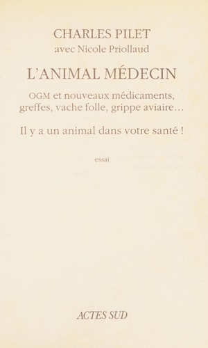 L'ANIMAL MEDECIN, de Charles Pilet | portada del libro