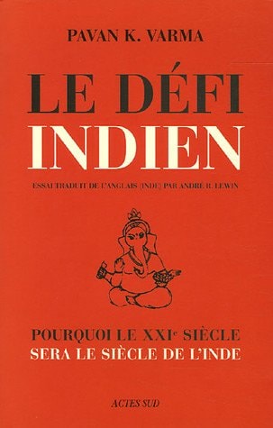 LE DEFI INDIEN, de Pavan K. Varma | portada del libro