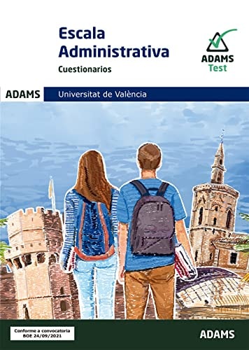 CUESTIONARIOS ESCALA ADMINISTRATIVA UNIVERSITAT DE VALENCIA, de AA.VV. | portada del libro