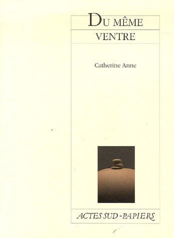 DU MEME VENTRE, de Anne | portada del libro