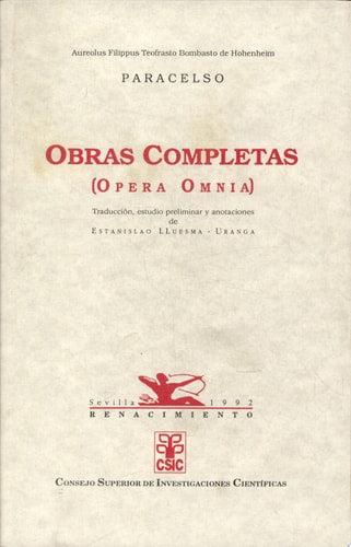 Obras completas, de PARACELSO.- | portada del libro