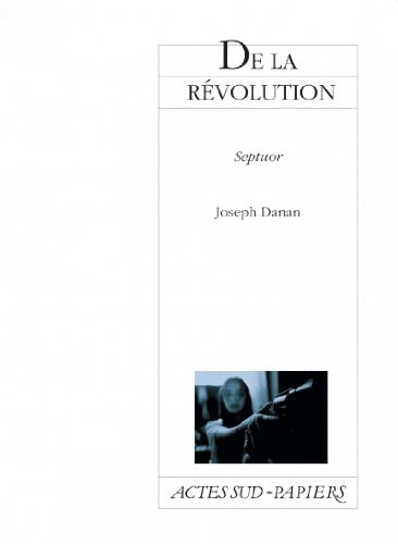DE LA REVOLUTION, de Joseph Danan | portada del libro