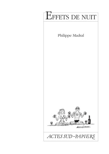 EFFETS DE NUIT, de Madral | portada del libro