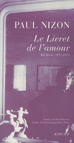 LE LIVRET DE L'AMOUR, de Paul Nizon | portada del libro