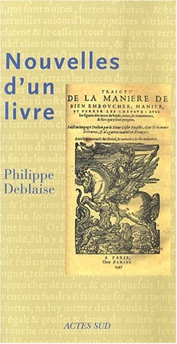 NOUVELLES DUN LIVRE, de Philippe Deblaise | portada del libro