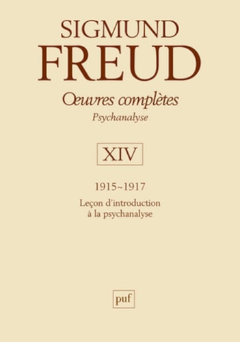 EUVRES COMPLETES T.14 (1915-1917), de Sigmund Freud | portada del libro