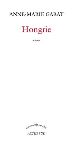 HONGRIE, de Garat | portada del libro