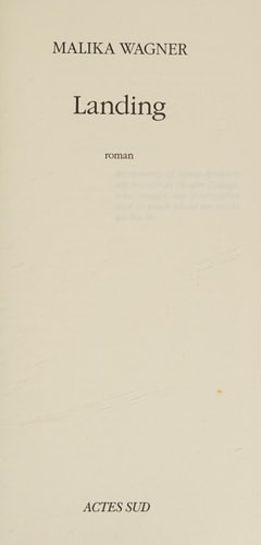 LANDING, de Wagner | portada del libro