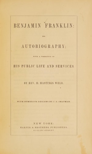 BENJAMIN FRANKLIN, de Michel Le Bourhis | portada del libro