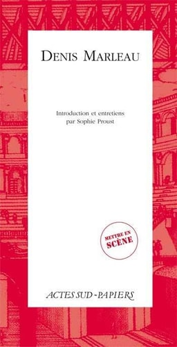 DENIS MARLEAU, de Denis Marleau | portada del libro