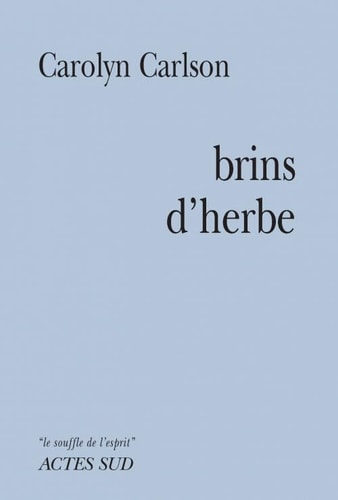 BRINS D'HERBE, de Carolyn Carlson | portada del libro