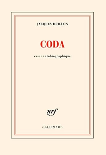 CODA, de Jacques Drillon | portada del libro