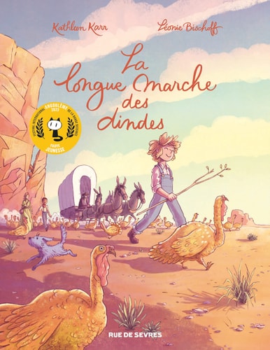La longue marche des dindes, de Léonie Bischoff | portada del libro