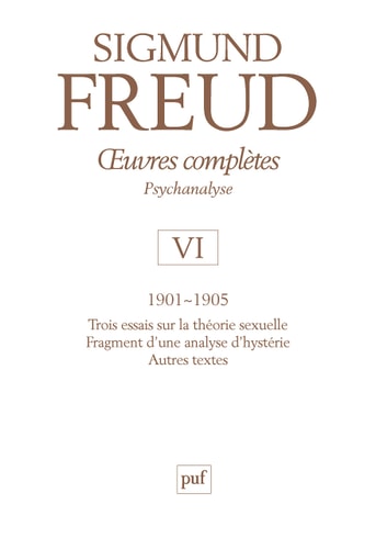 EUVRES COMPLETES T.06 (1901-1905), de Sigmund Freud | portada del libro