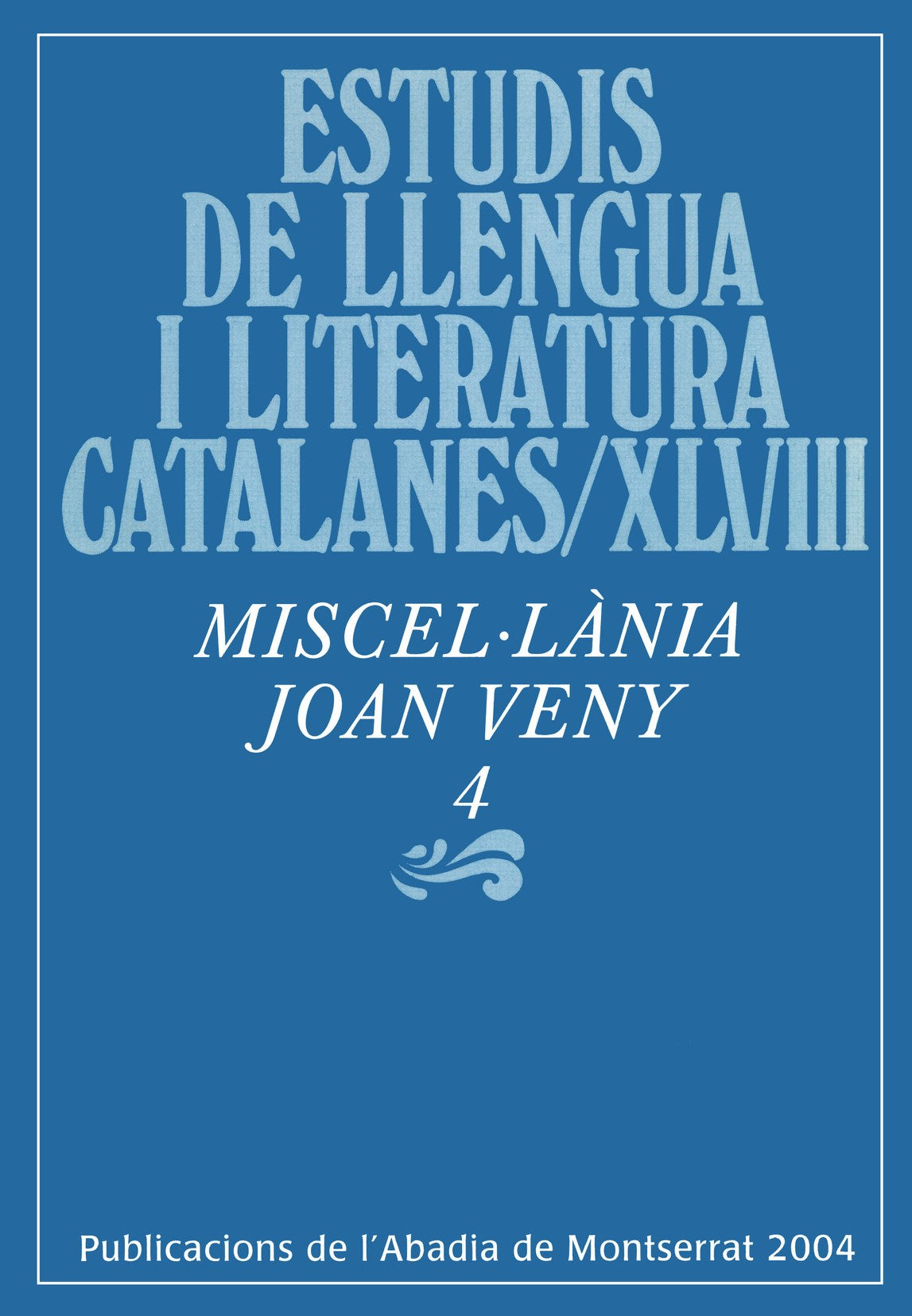 MISCELÚLANIA JOAN VENY, 4, de AA.VV. | portada del libro