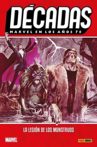 DECADAS MARVEL EN LOS AÑOS 70, de AA.VV. | portada del libro