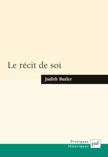 ECIT DE SOI, de Judith Butler | portada del libro