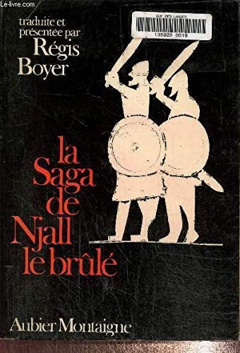 LA SAGA DE NJALL LE BRULE, de Régis Boyer | portada del libro