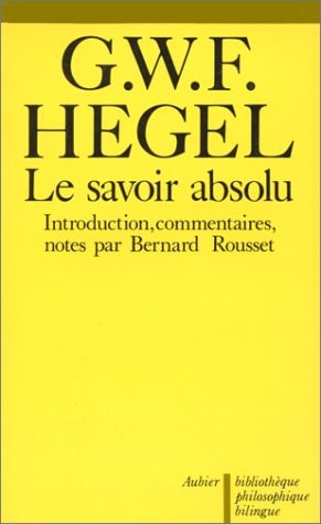 LE SAVOIR ABSOLU, de Bernard Rousset | portada del libro