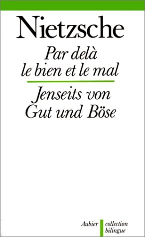 PAR DELA LE BIEN ET LE MAL (BILINGUE), de Friedrich Nietzsche | portada del libro