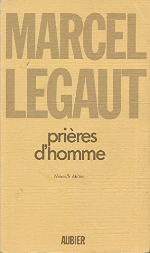 PRIERES D'HOMME, de Marcel Légaut | portada del libro