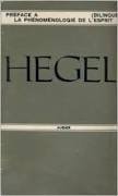 PREFACE A LA PHENOMENOLOGIE DE L'ESPRIT (VORREDE ZUR PHANOME, de Georg Wilhelm Friedrich Hegel | portada del libro